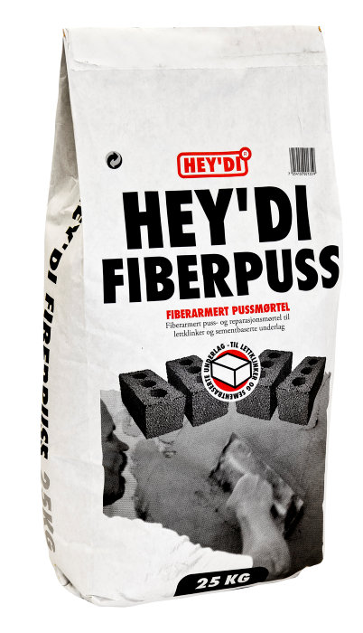 Hey'di Fiberpuss mørtel 20 kg